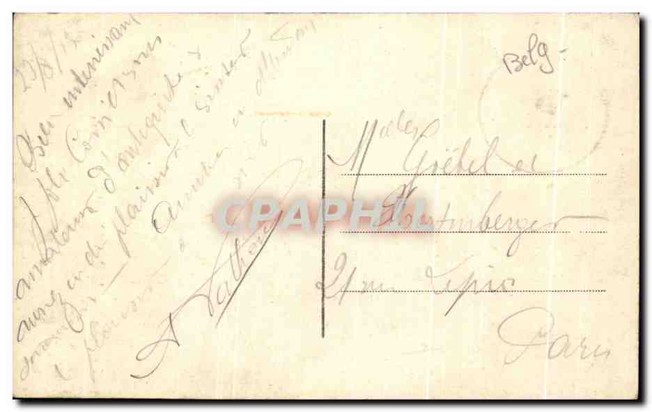 CPA Furnes La Pavillon des officiers Espagnols  — Rückseite