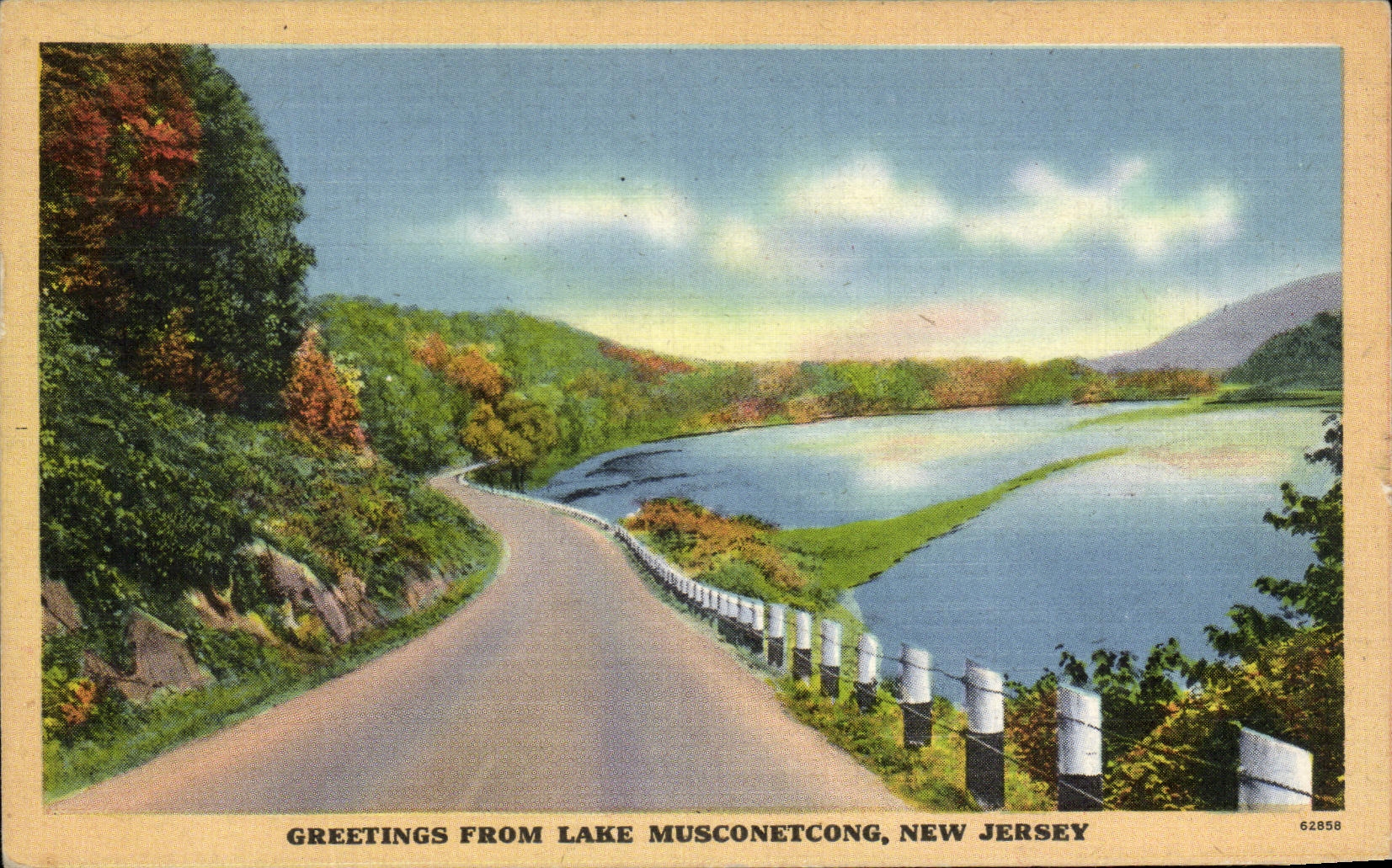 CPA Greetings From Lake Musconetcong New Jersey