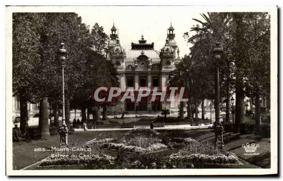CPA Monte Carlo Entree du Casino