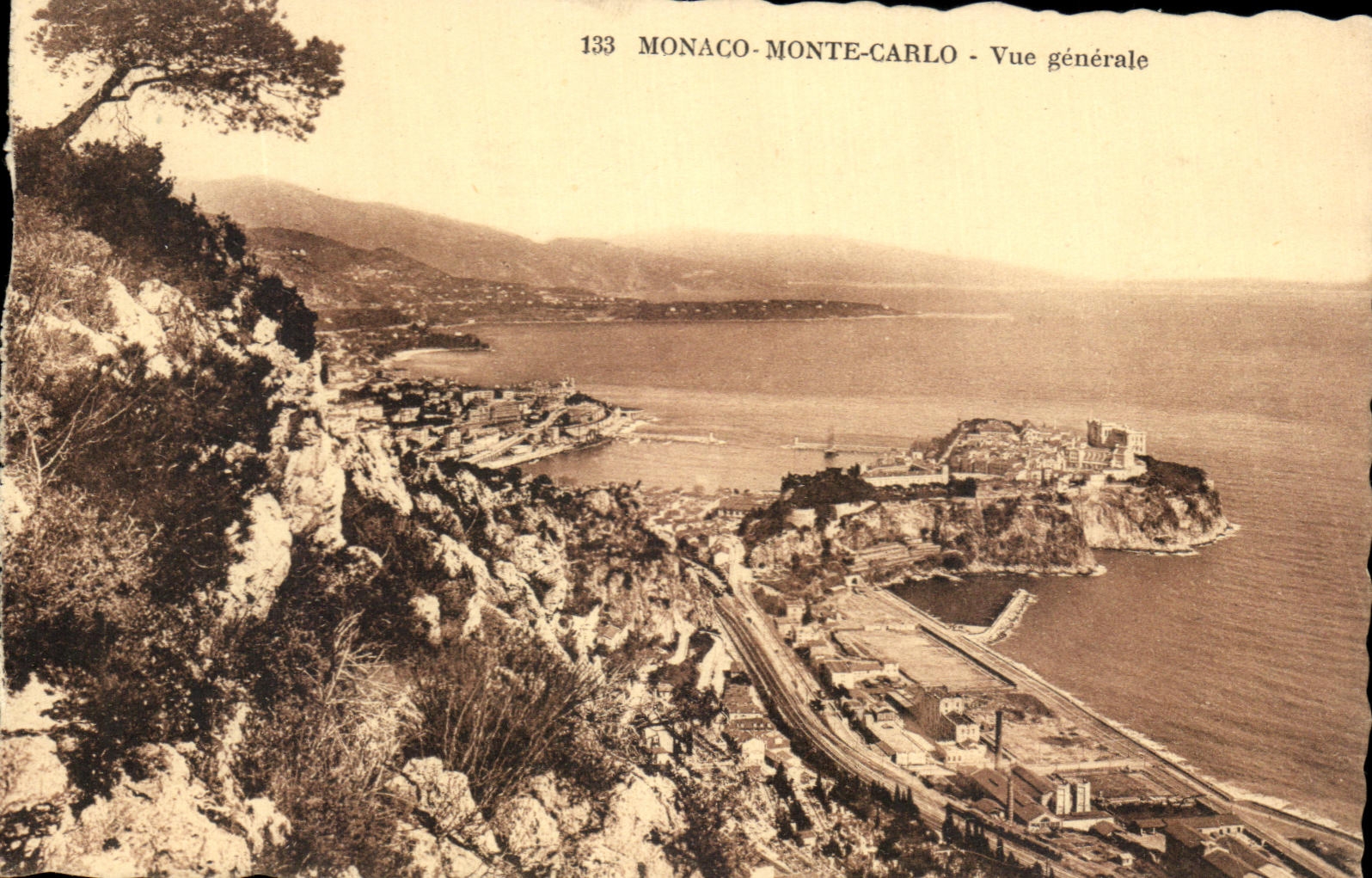 CPA Monaco Mote Carlo Vue Generale