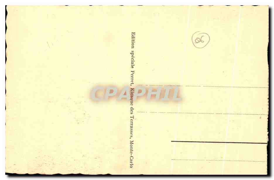 CPA Monaco Mote Carlo Vue Generale — Rückseite