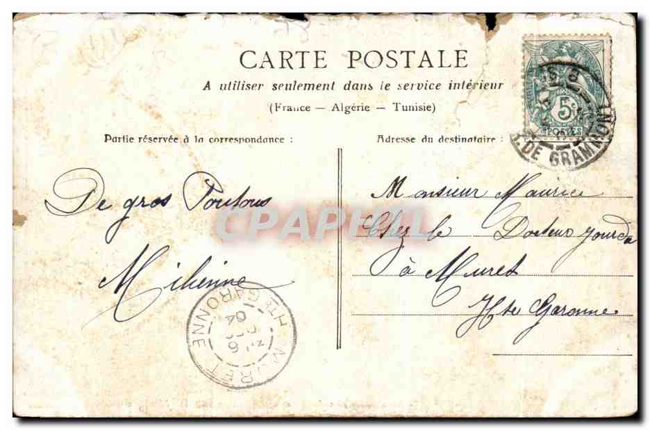 CPA Versailles Hameau de Marie Antoinette Pavillon de la Musique — Reverso