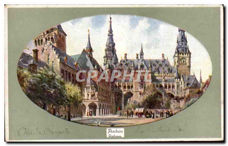 CPA Aix La Chapelle Aachen Rathaus