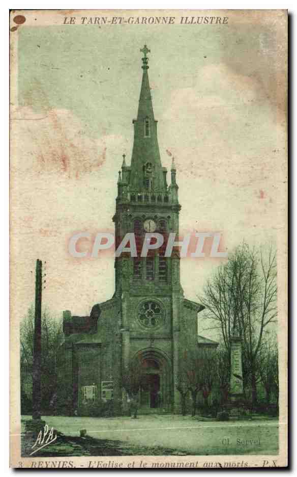 CPA Le Tarn Et Garonne Illustre Beynies L'eglise et le monument aux morts Militaria