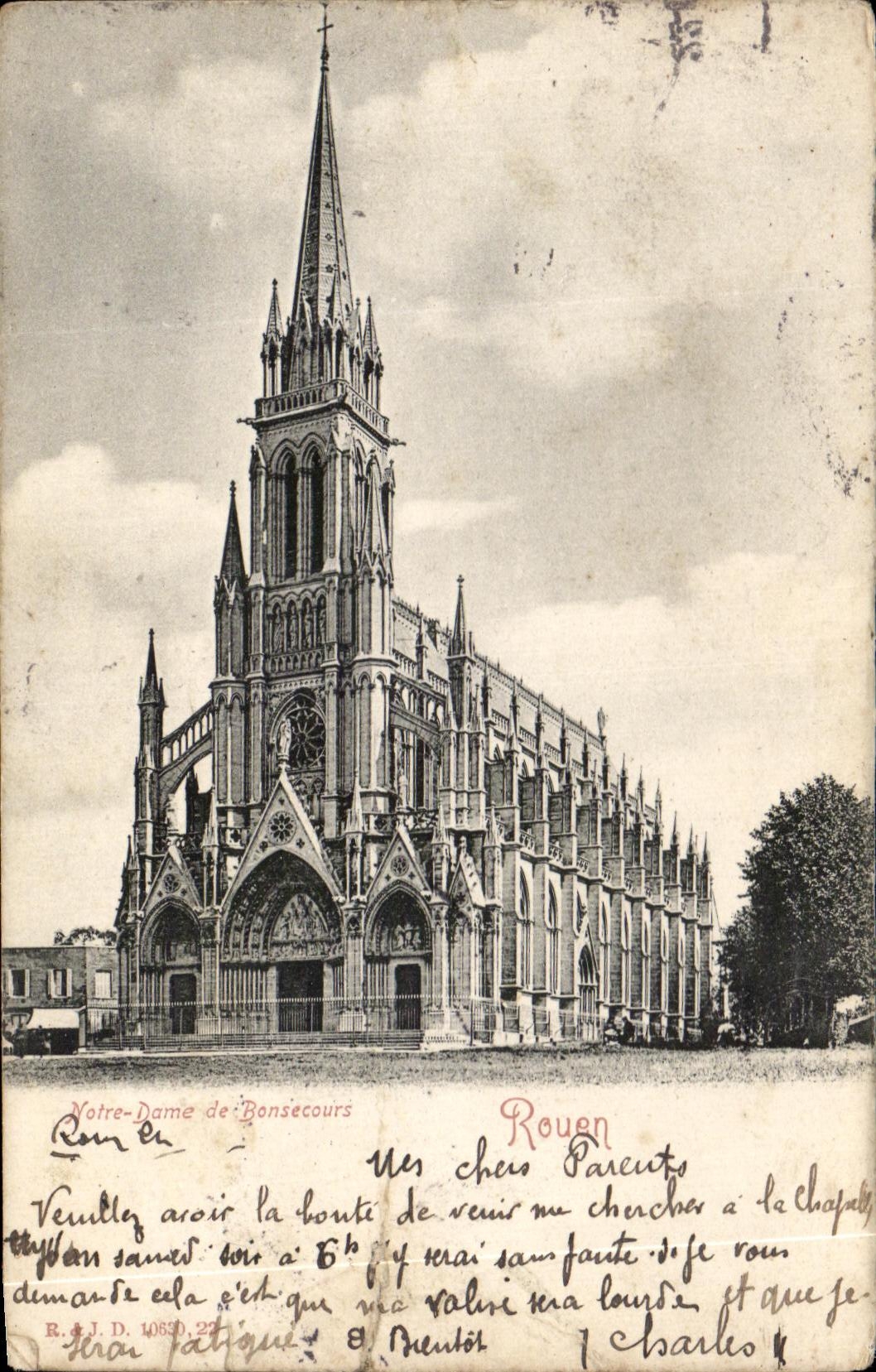 CPA Notre Dame De Bonsecours Rouen