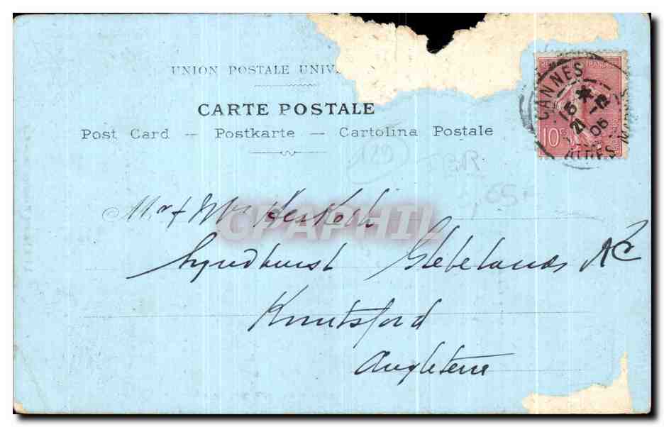 CPA Ile Sainte Marguerite — Verso