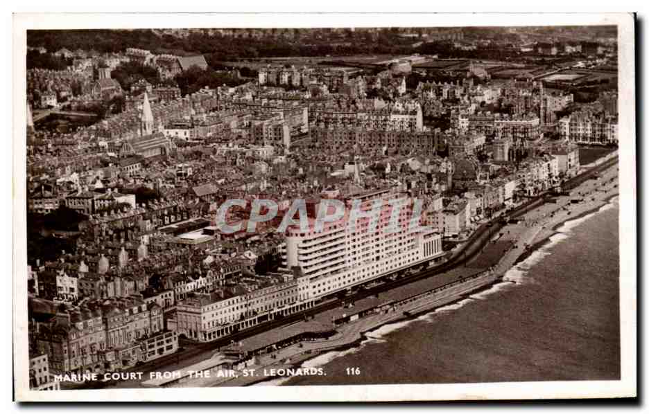 CPA Marine Court From The Air St Leonards