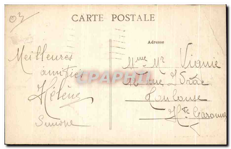 Néris-les-Bains (Allier) — Le Casino — Édit. Picandet, Néris-les-Bains — Rückseite