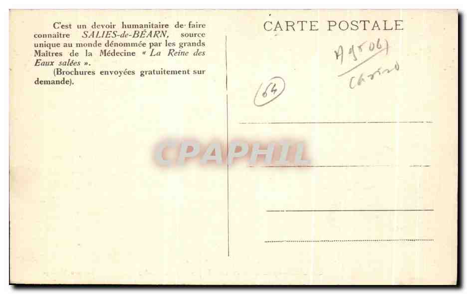 SALIES-de-BÉARN (B.P.) - Il Casinò — Foto Messy — Verso