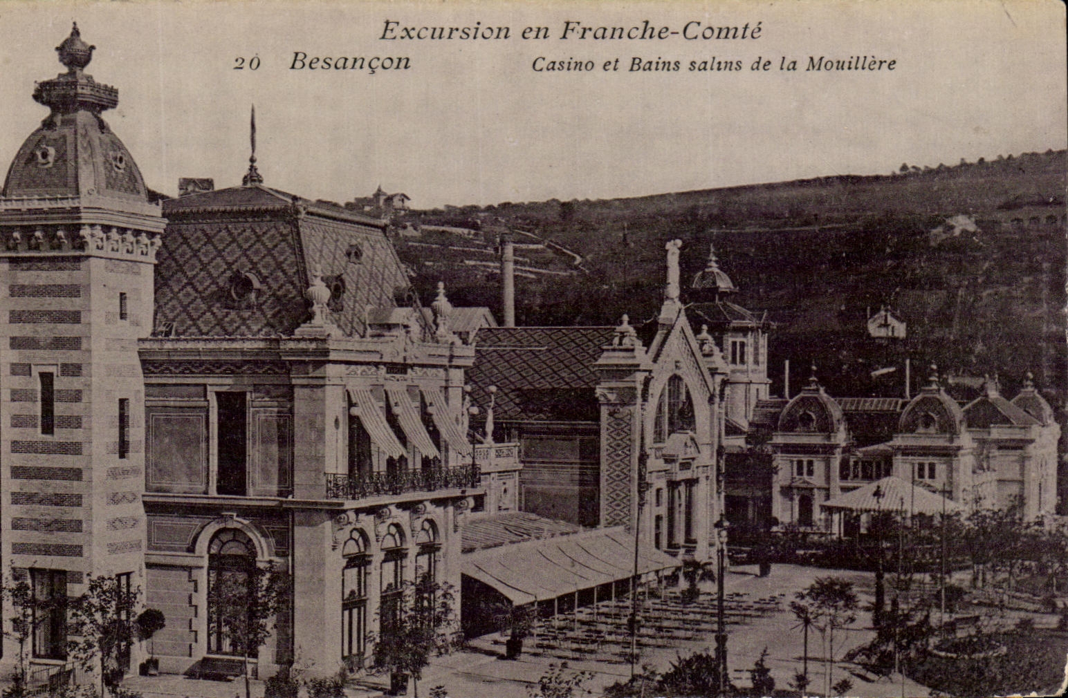 Casino et Bains salins de la Mouillère — Excursion en Franche-Comté — Édition simili-photo, Teudel, Besançon