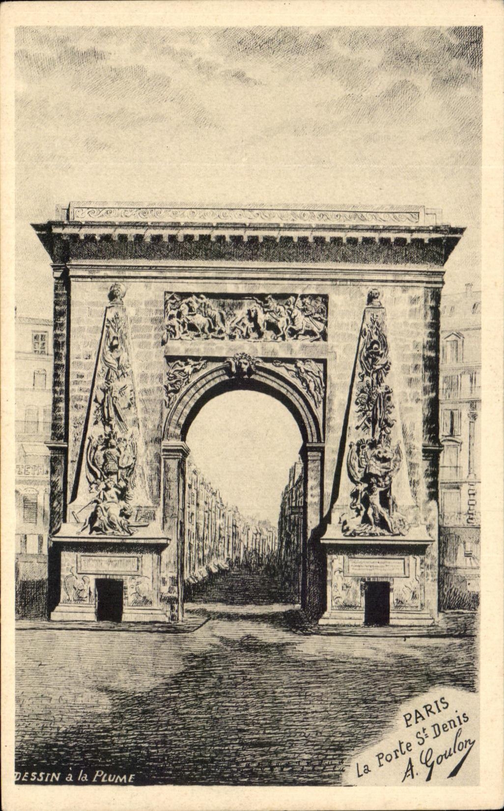 CPA Paris La Porte St Denis