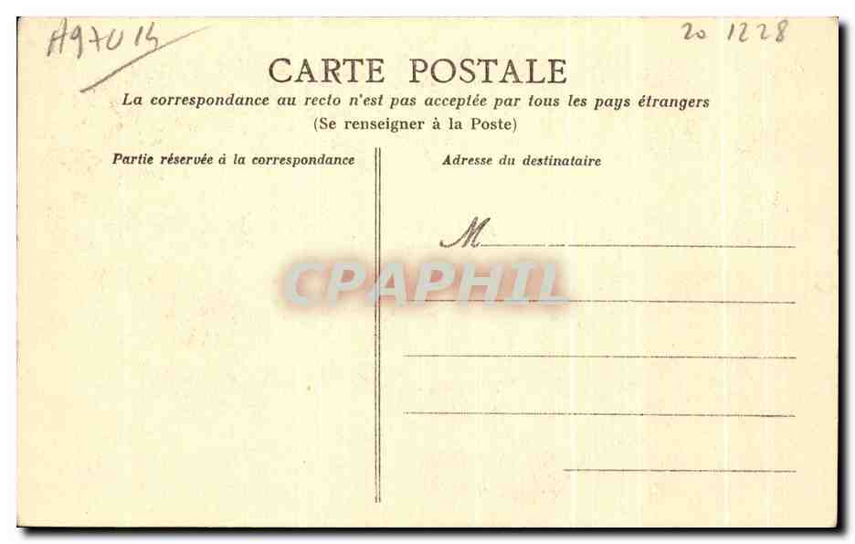 CPA Paris La Porte St Denis — Rückseite
