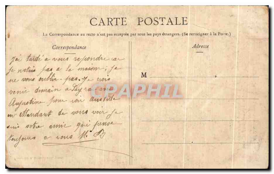 Deux jeunes femmes dans un cadre floral — Confidences sur la Marguerite — Phototypie A. Bergeret & Cie, Nancy — Verso