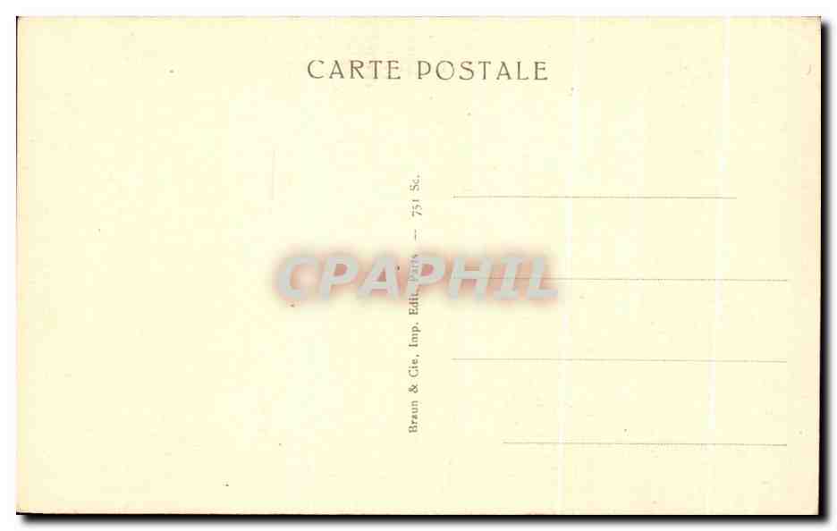 Le Roi Mausolée — Musée Britannique — Braun & Cie, Paris — Verso