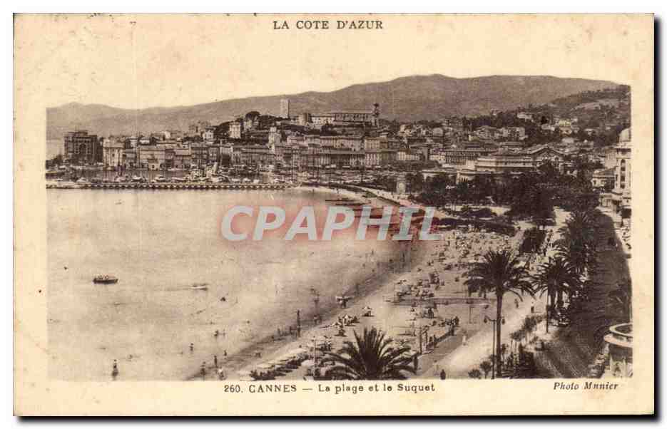 CPA Cannes La Plage et le Suquet