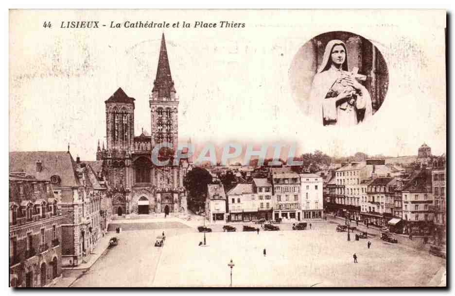 LISIEUX - La Cathédrale et la Place Thiers — éditeur non identifié, n° de série 44