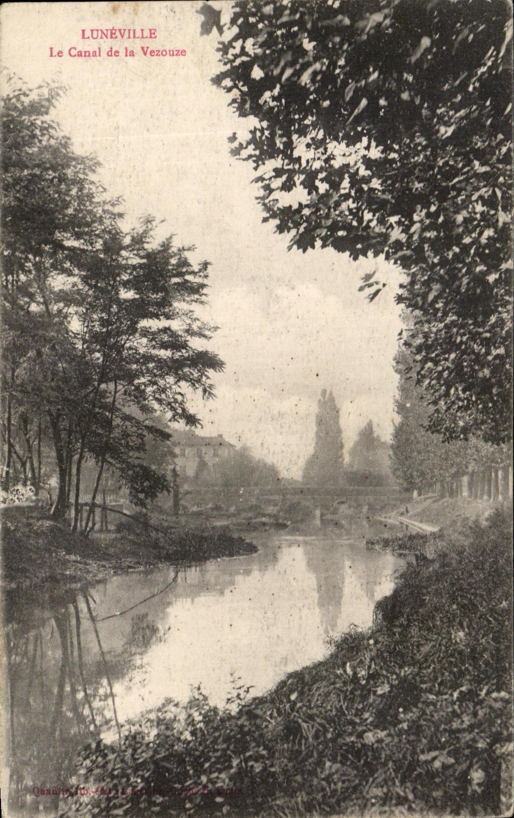 CPA Luneville Le Canal de la Vezouze