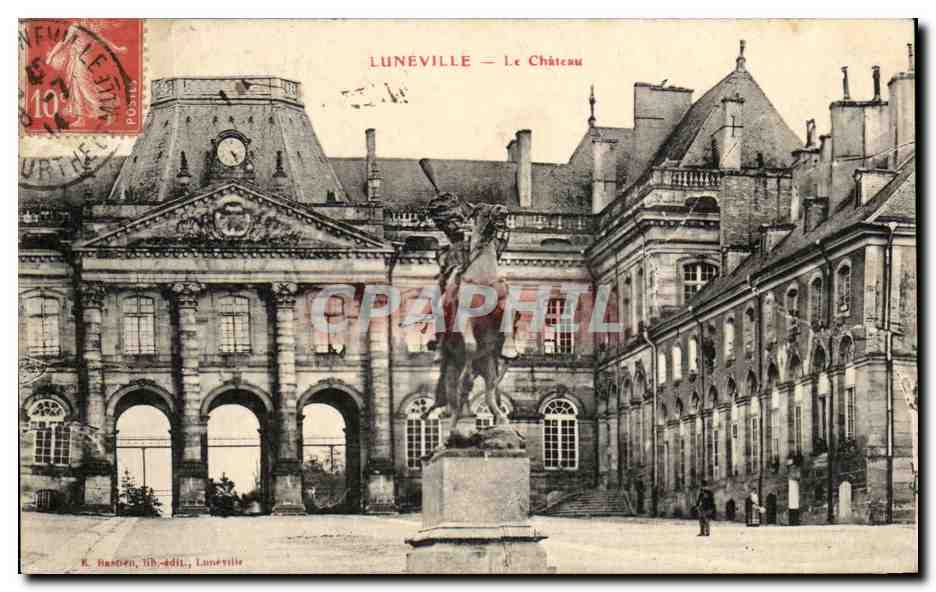 Lunéville — Le Château — R. Bastien, lith.-édit., Lunéville