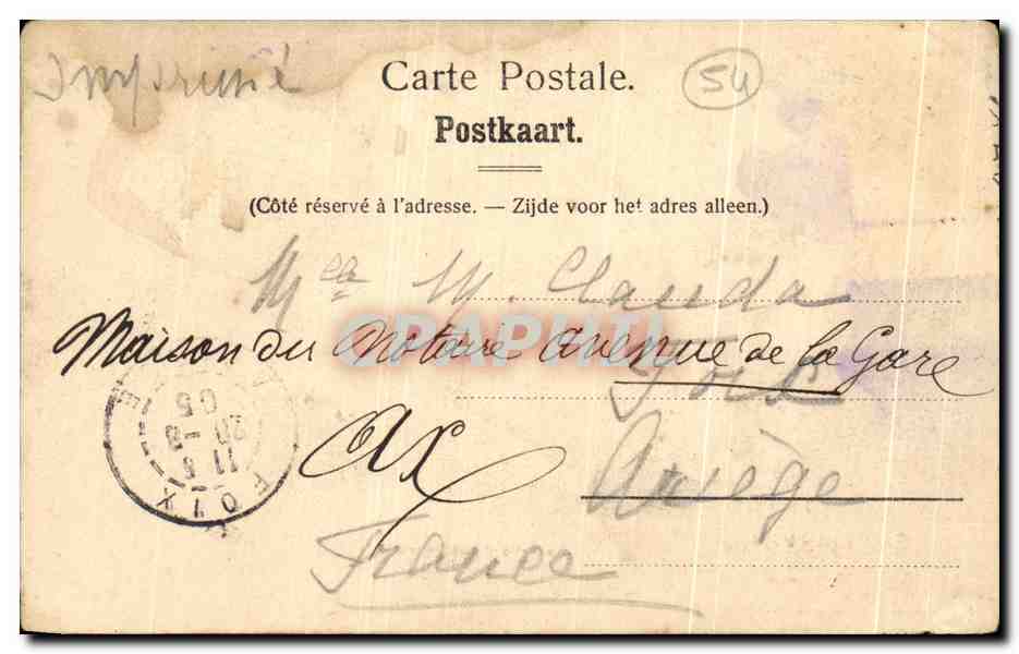 CPA Grottes de Han la Salle d'embarquement — Reverso