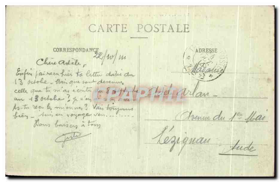 CPA Nancy vue generale prise de la Colline de Boudonville — Rückseite