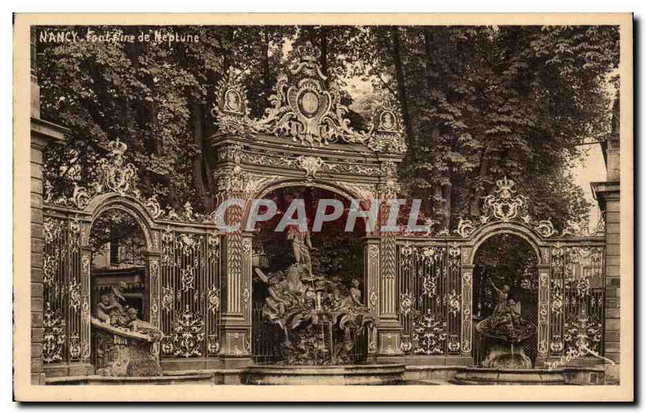 CPA Nancy Fontsine de Neptune la Coquette Fontaine de Neptune