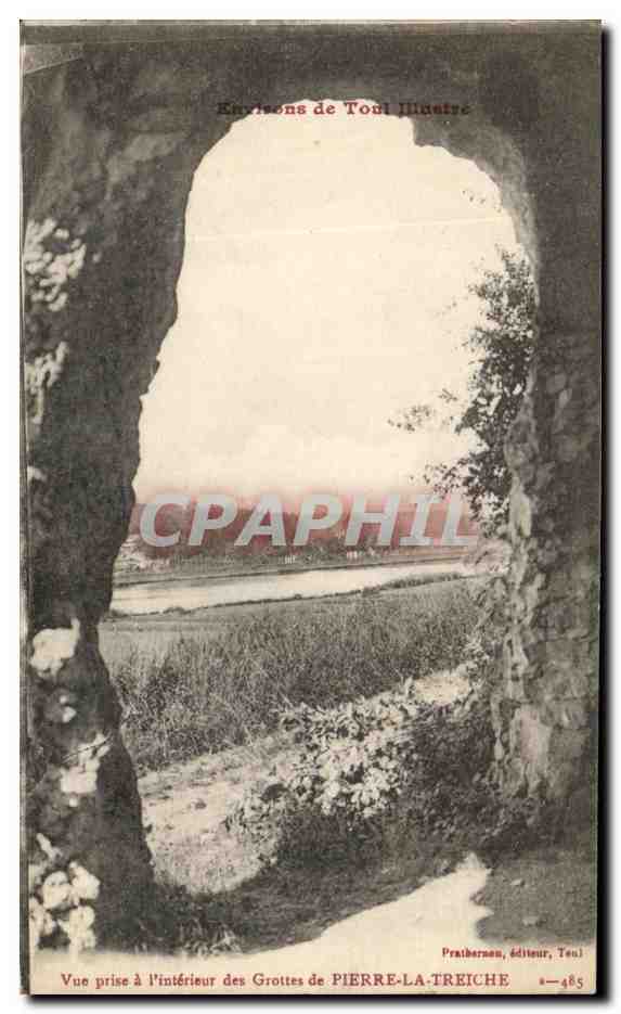 Vue prise à l'intérieur des Grottes de PIERRE-LA-TREICHE — Pratherman, éditeur, Toul — n°485