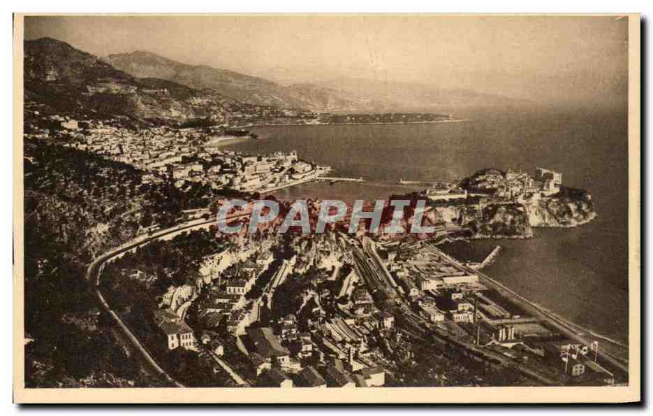 CPA Cote D'Azur Nonaco Vue panoramique