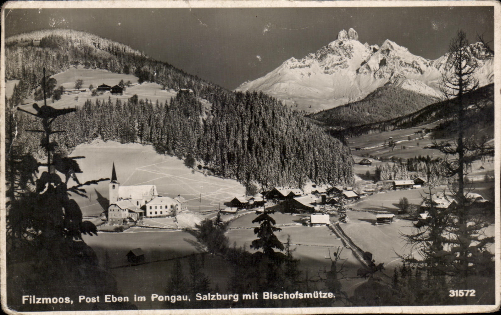 Filzmoos, Post Eben im Pongau, Salzbourg mit Bischofsmütze — éditeur Schäle, n° 31572