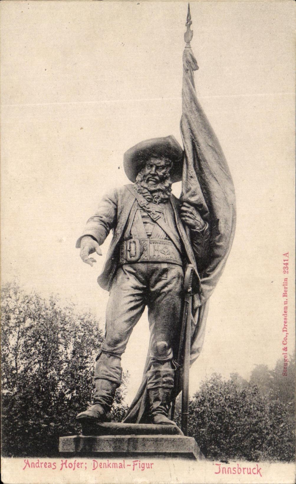 CPA Andreas Hofer Denkmal Figur Innsbruck