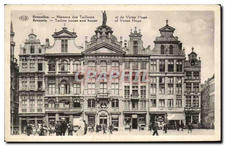 CPA Bruxelles Maisons des Tailleurs et de Victor Hugo