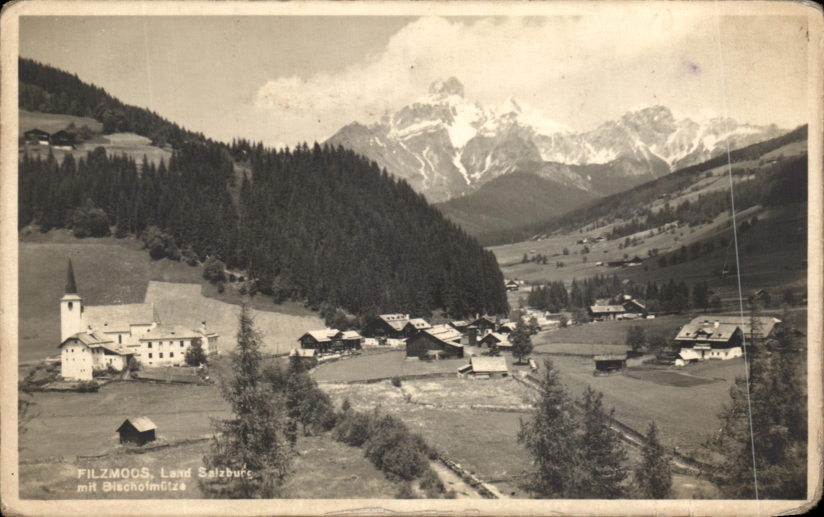 Filzmoos, Land Salzbourg — avec la Bischofsmütze — éditeur Ludwig Moschner