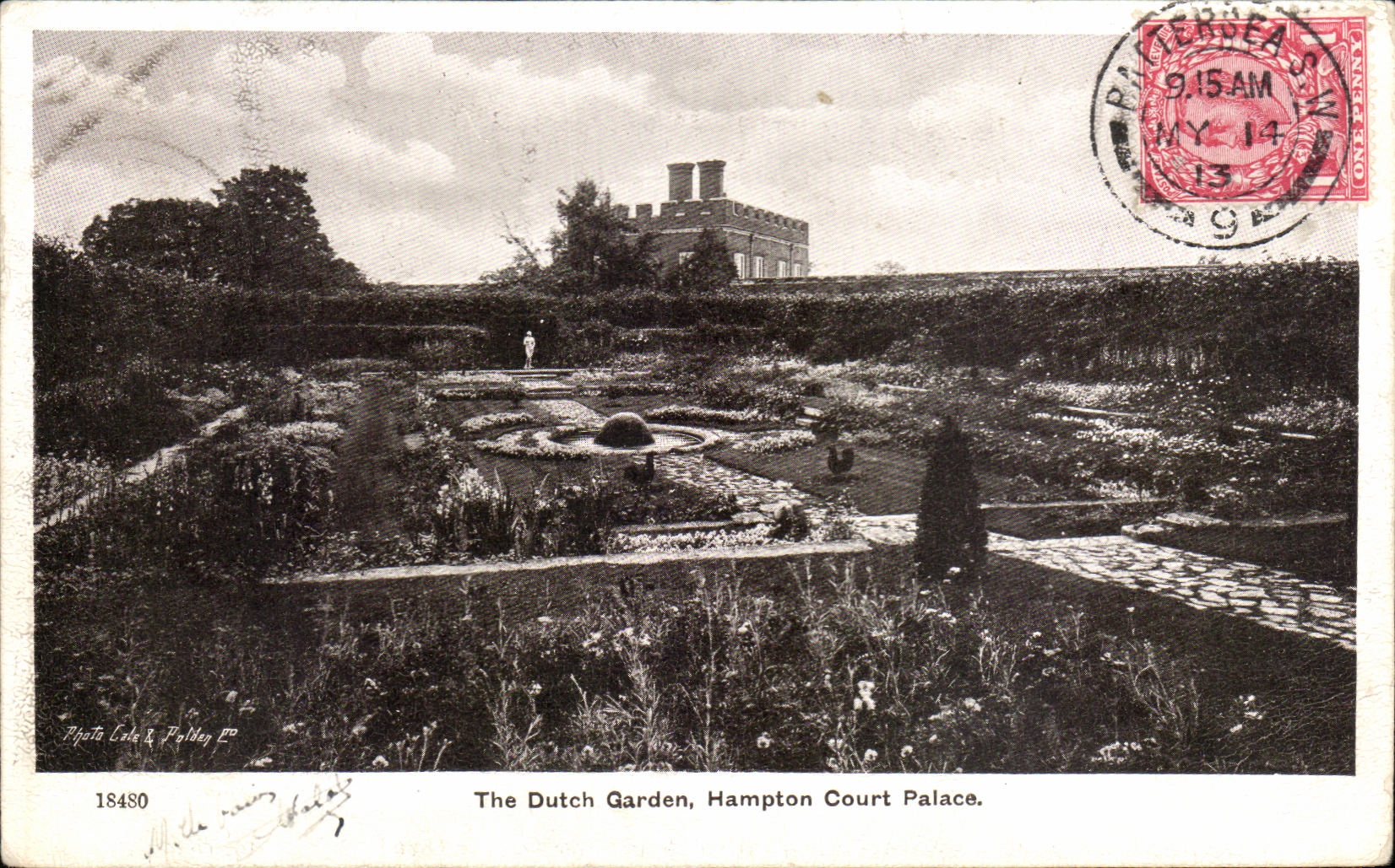 CPA The Dutch Garden Hampton Court Palace 