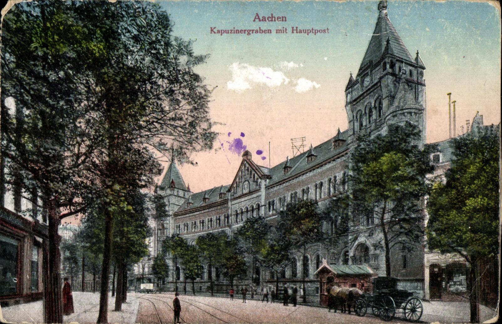 CPA Aachen Kapuzinergraben Mit Hauptport 