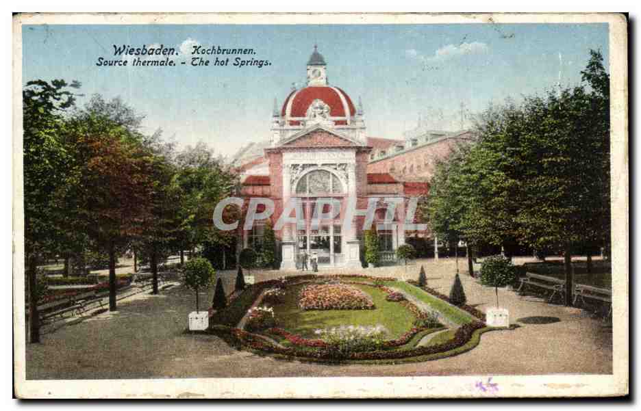 Wiesbaden - Kochbrunnen - Les sources thermales