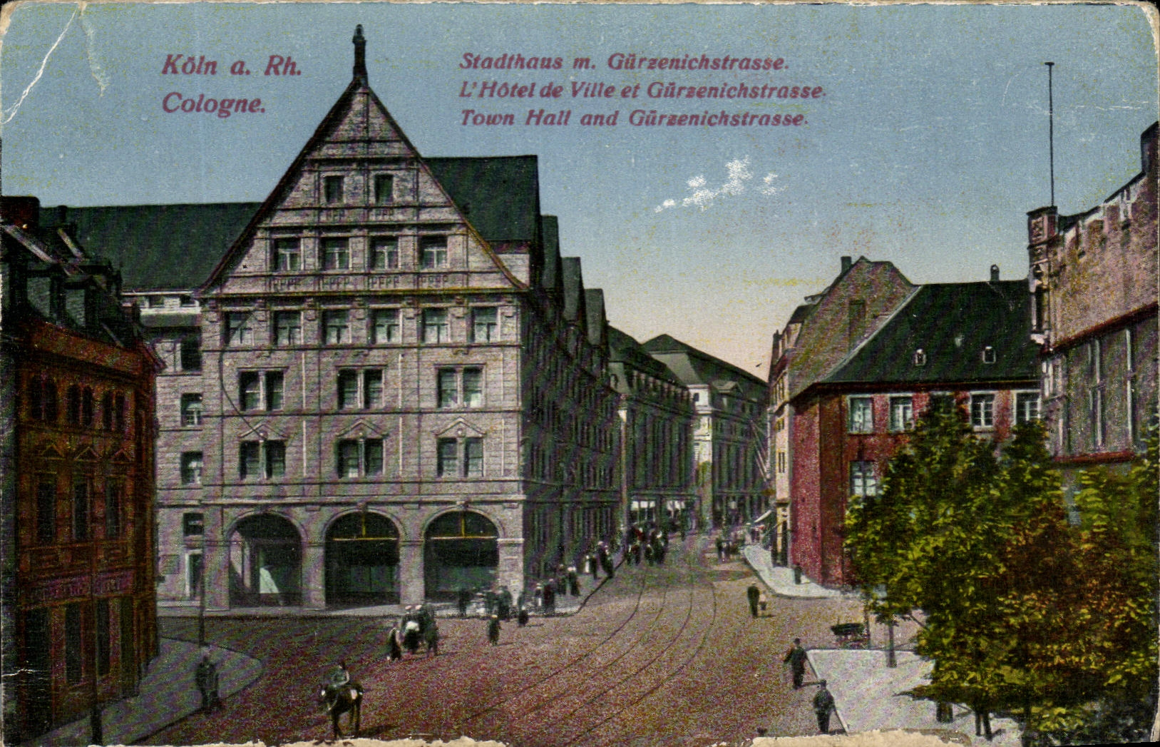 CPA Koln a Rh Stadthaus M Gurzennichstrasse 