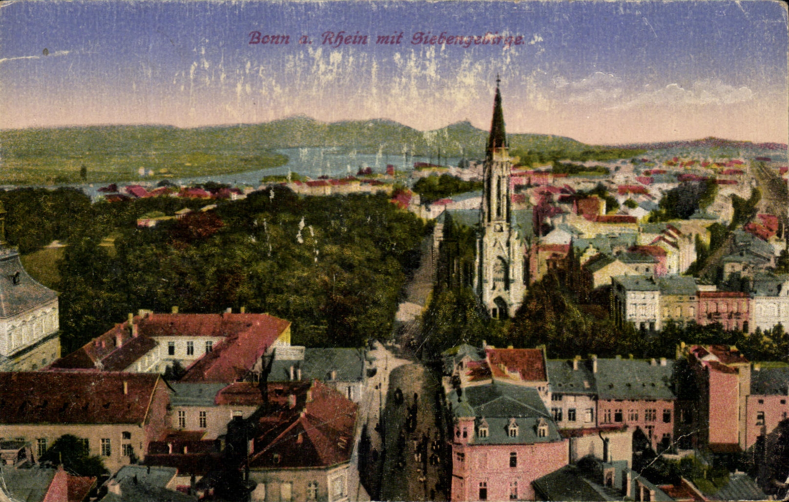 CPA Bonn l Rhein Mit Sienbengenigeuithe