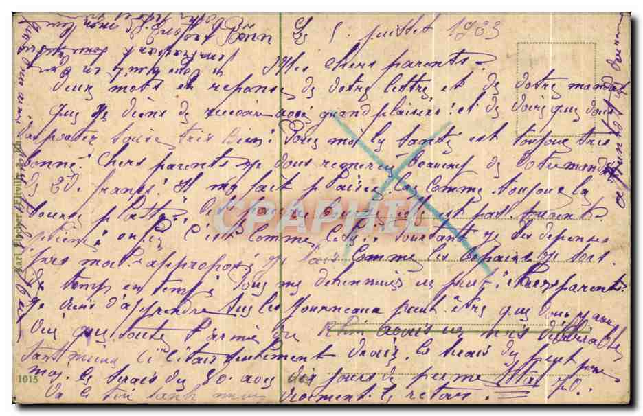 CPA Bonn l Rhein Mit Sienbengenigeuithe — Rückseite