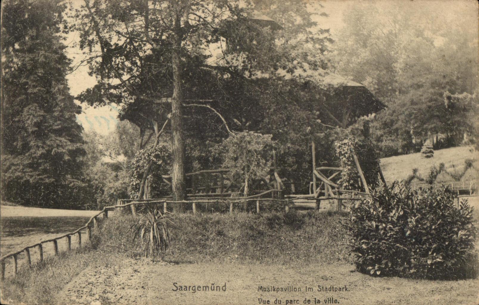CPA Saargemund Musikpavillon im Stadtpark