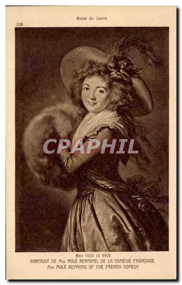 CPA Mme Yigee le Brun Portrait de Mme Mole Reymond de la Comedie Francaise 