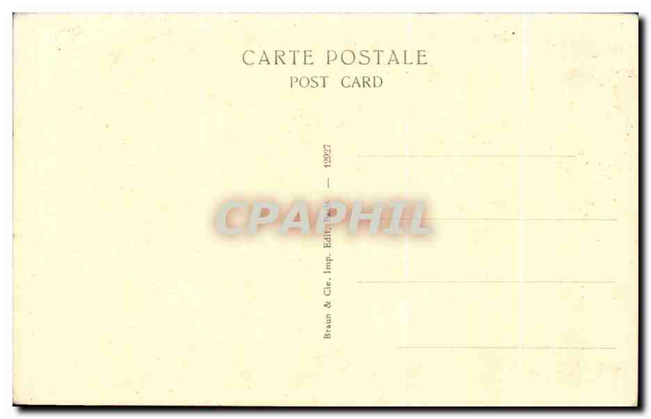 CPA Musee Du Louvre David M Seriziat — Verso