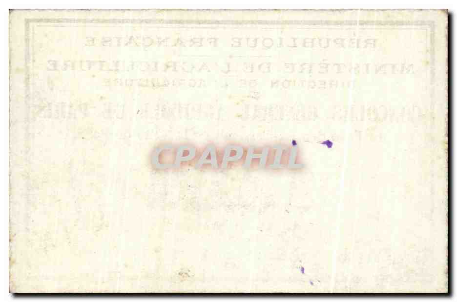 Carte Concours General Agricole de Paris au parc des Expositions de la Ville de Paris 1936 — Rückseite