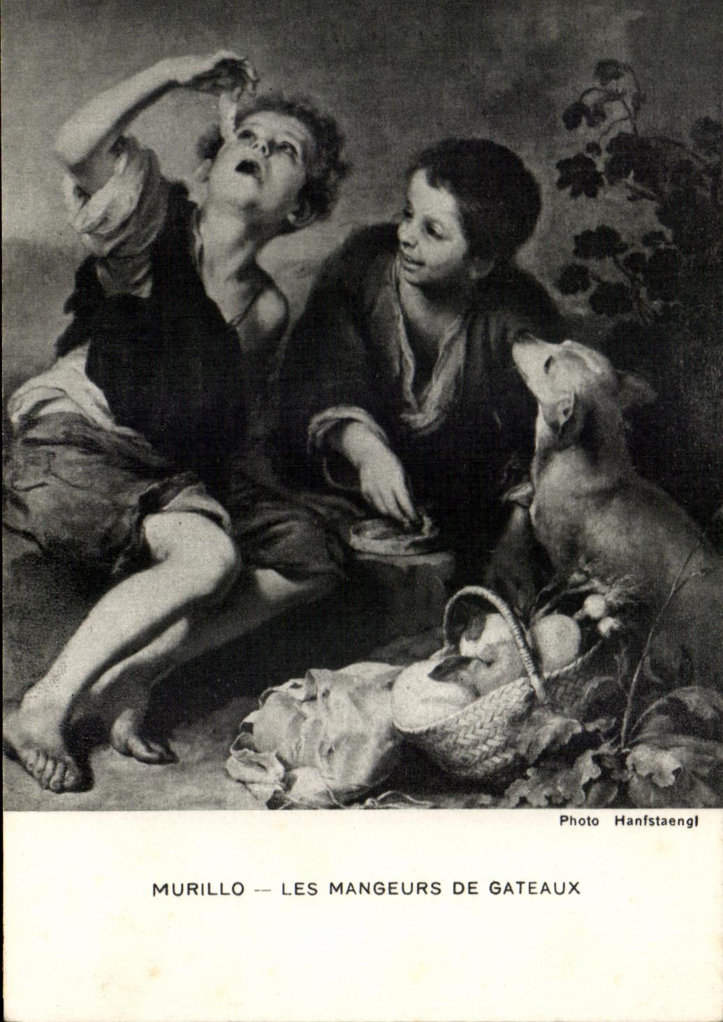 CPSM Murillo Les Mangeurs De Gateaux Chien Enfants