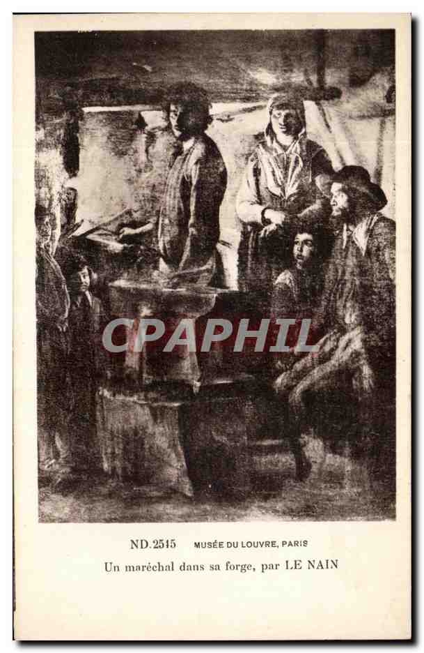 CPA Musee Du Louvre Paris Un Marechal dans sa forge par Le Nain