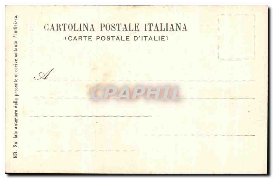 CPA Firenze Gall uffizi Michelangiolo suo Ritratto  — Verso