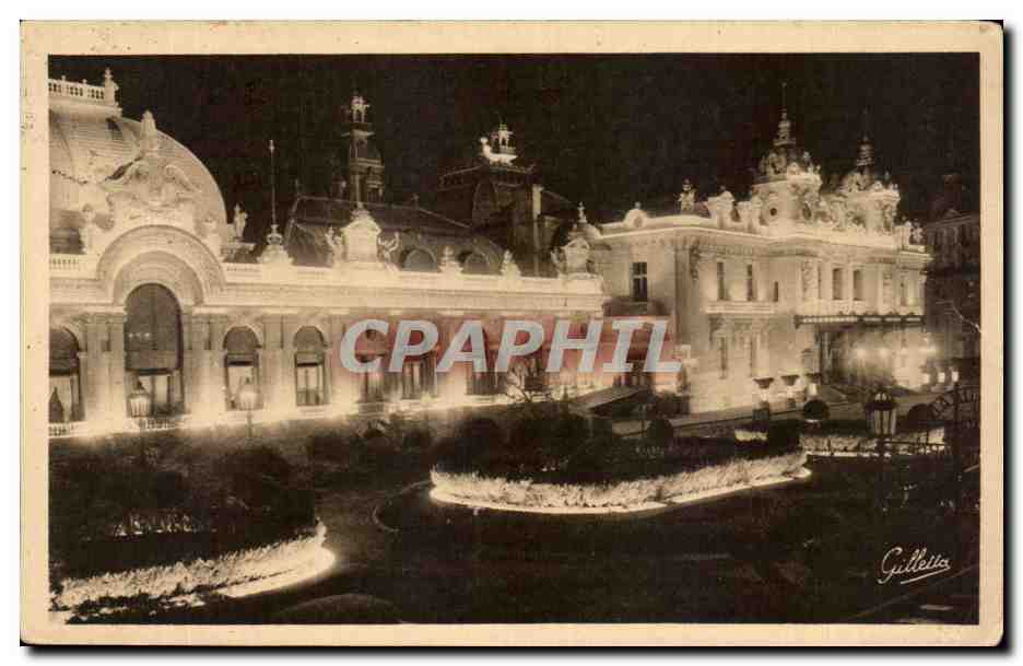 Le Casino de Monte-Carlo — Nuit — J. Gilletta