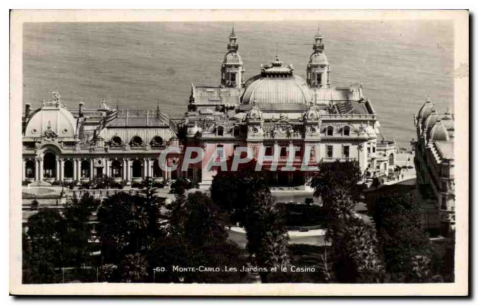 CPA Monaco Carlo Les Jardins et le Casino