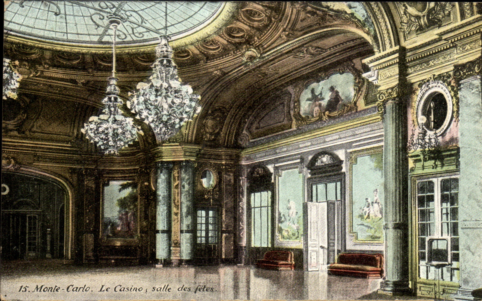 CPA Monte Carlo Le Casino Salle des fetes
