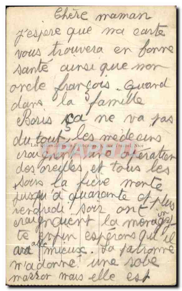 CPA Mont Carlo Cap Martin et Frontiere Italienne — Rückseite