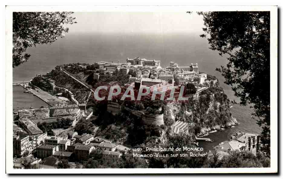 CPA Prircipaute de Monaco Monaco Ville sur son Rocher