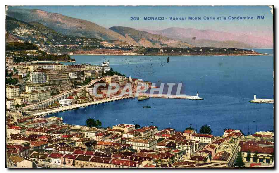 CPA Monaco Vue sur Monte Carlo et la Condarmine 